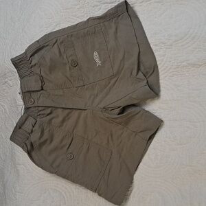 Aftco youth original fishing short, size 24, dark khaki